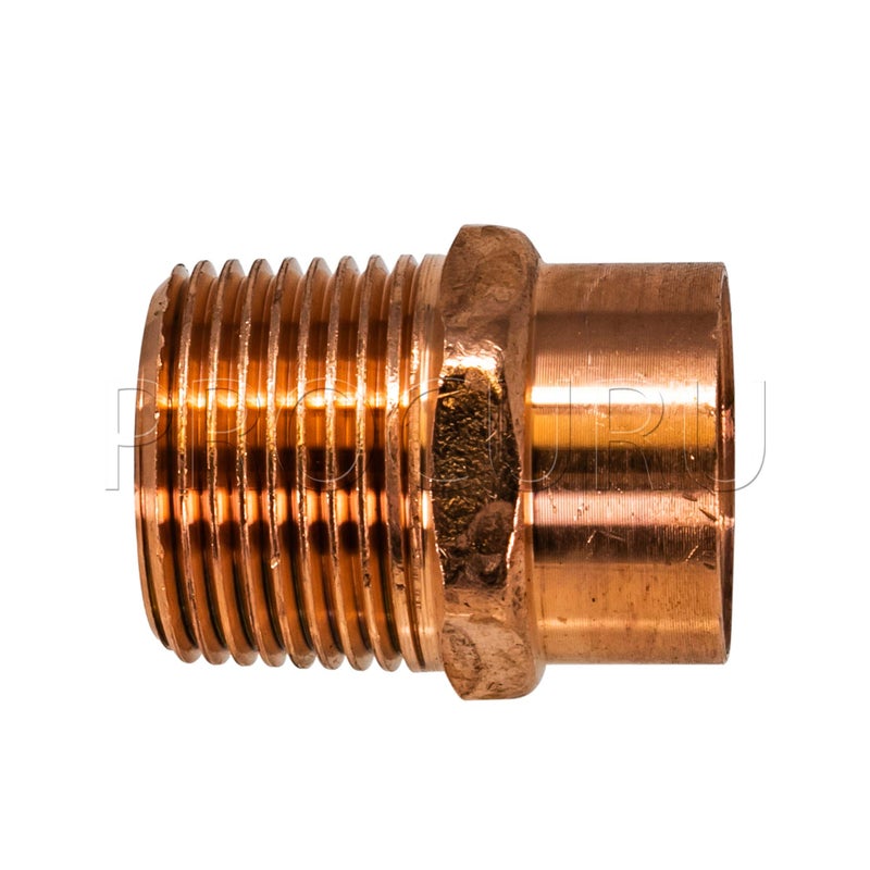 PROCURU [10-Pack] PROCURU (Made in USA) 1/2-Inch Copper Male Adapter CxM, Sweat x MNPT, LF Certified Safe (CWMA0012-10P) - Image 3
